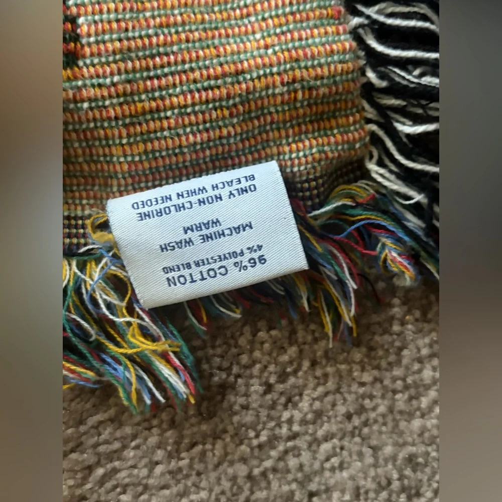 Norwalk Connecticut USA Fringe Trim Throw Blanket, Lap Blanket, Home Decor